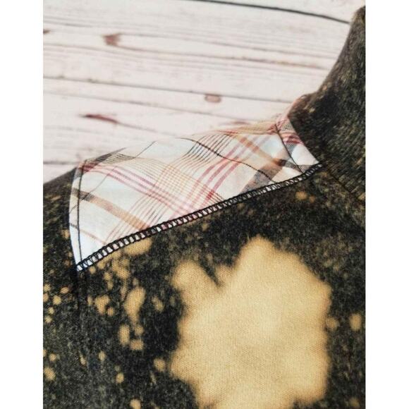 Liz Claiborne Jacket Top Custom frosted Reverse Tie-Dye Short sleeve Sz Medium - Picture 5 of 10